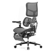 Ортопедическое кресло Falto Scala с подножкой т.серое Ортопедическое кресло Falto Scala с подножкой т.серое