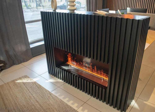 Электроочаг Schönes Feuer 3D FireLine 1000 со стальной крышкой в Хабаровске
